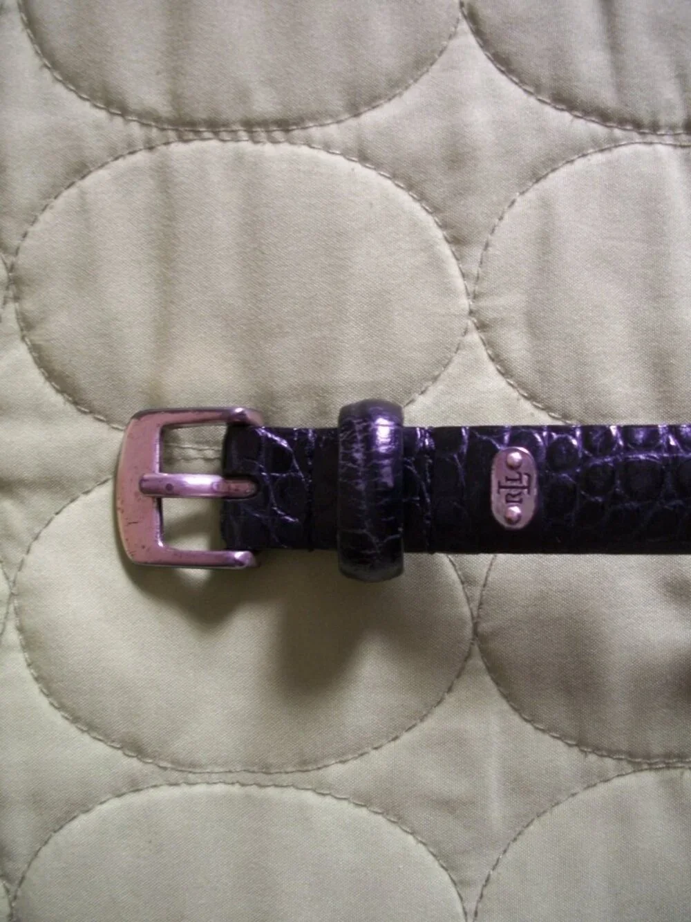 Ralph Lauren Black Leather Belt Size XL